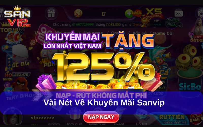 Khuyến Mãi Sanvip- Cơ Hội Vàng Cho Người Chơi Tại Sanvip 1 Vài nét về khuyến mãi Sanvip